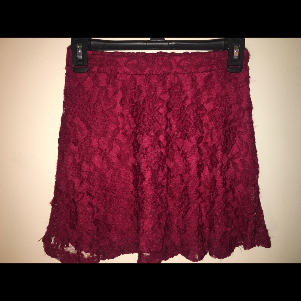 A-line lace skirt